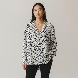 NWT Black and White Animal Print Women's Top